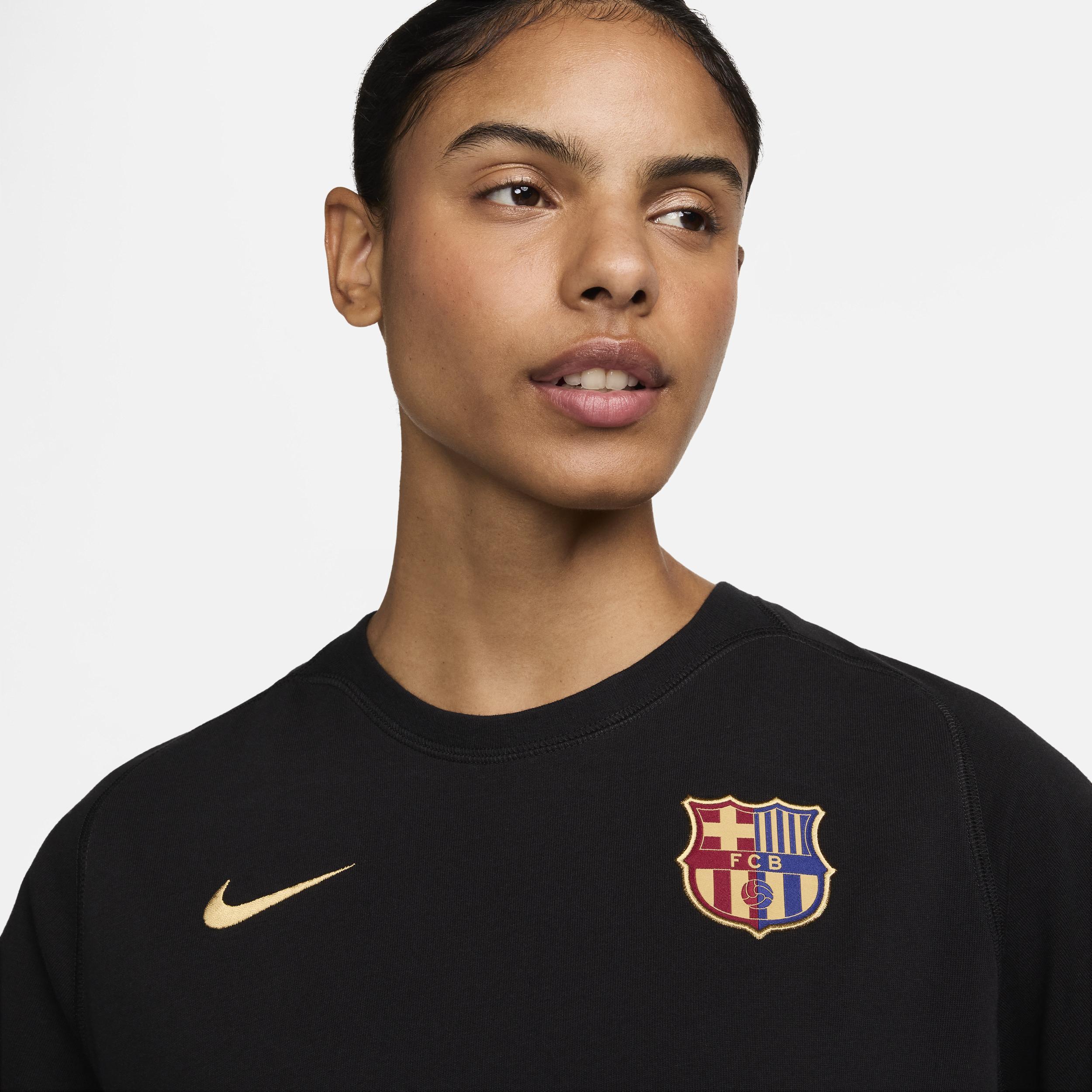 FC Barcelona Travel Nike Women's Soccer Short-Sleeve Top Product Image