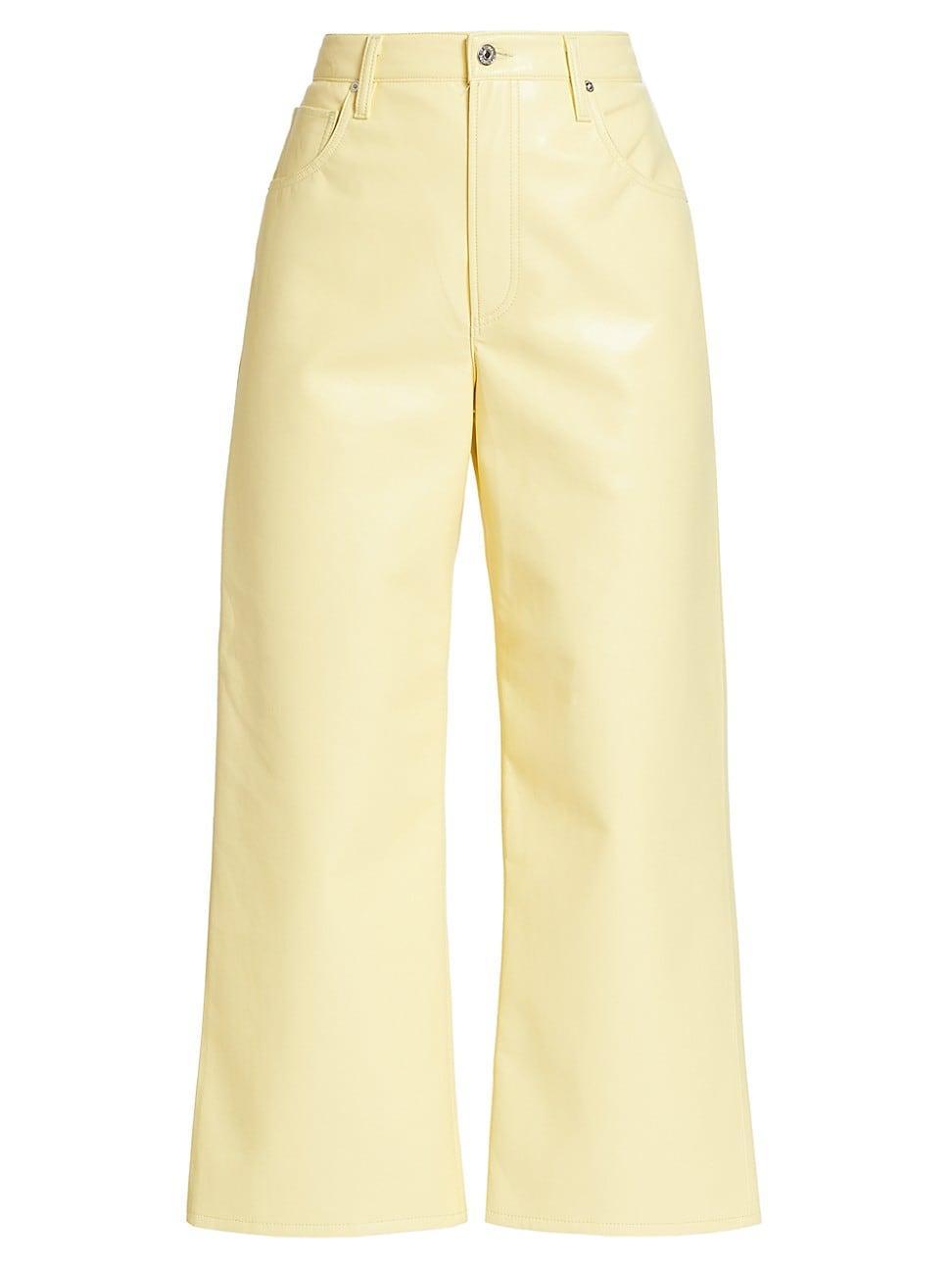 Womens Leather Gaucho Pants Product Image