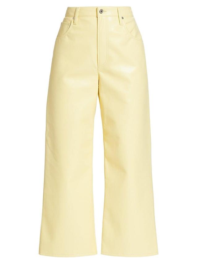 Womens Leather Gaucho Pants Product Image