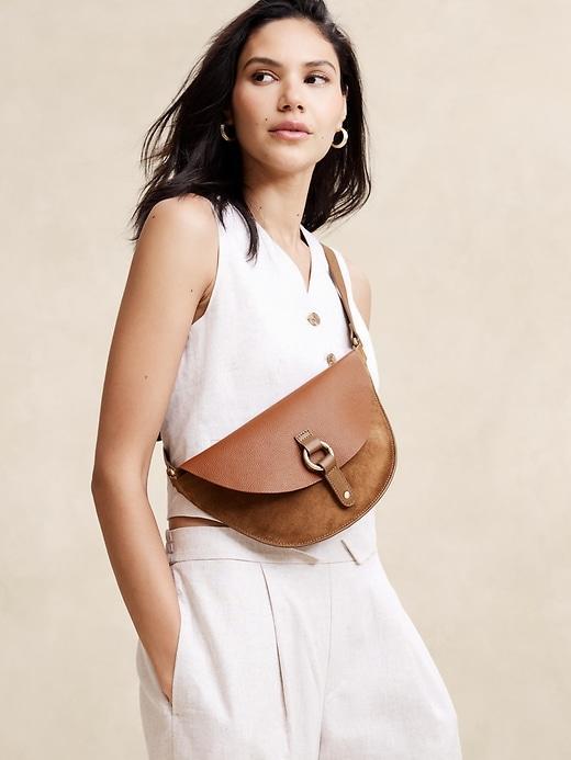 Leather Crossbody Belt Bag Product Image