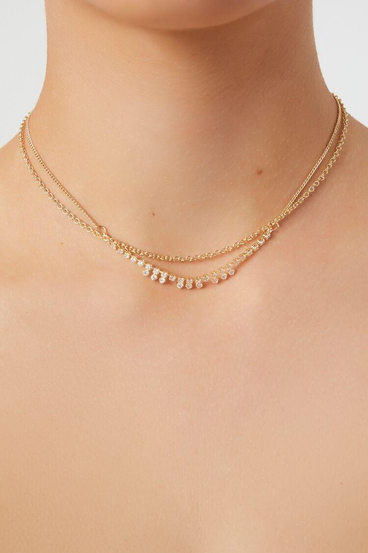 Layered Rhinestone Necklace | Forever 21 Product Image