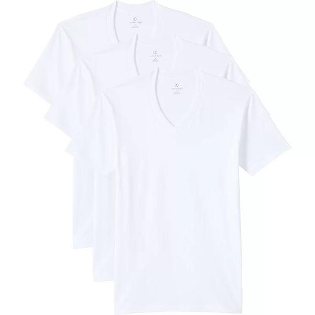 Big & Tall Lands End V-Neck Undershirt 3 Pack, Mens Product Image