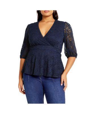 Plus Size Lace Christa Top Product Image