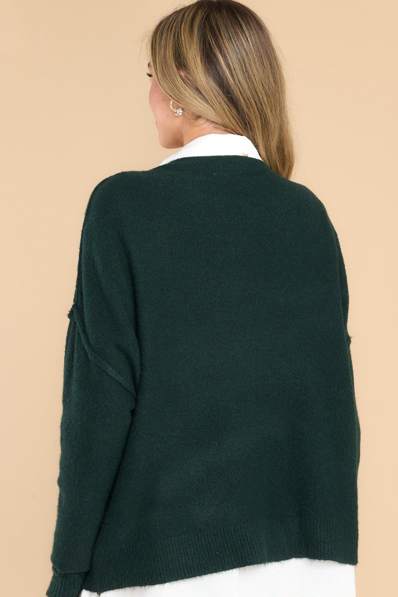 Full Heart Forest Green Sweater Product Image