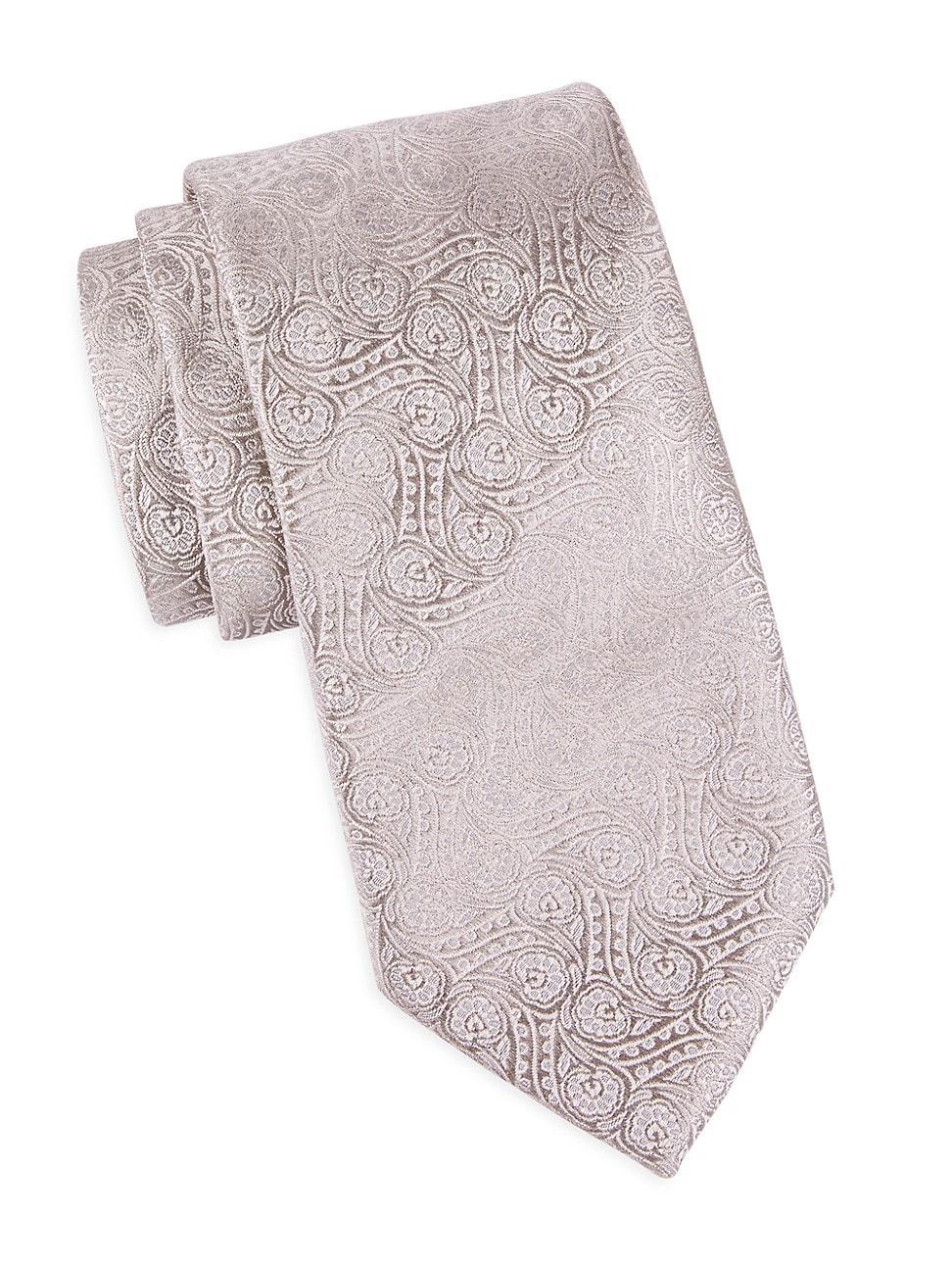 Mens Swirl Paisley Silk Tie Product Image