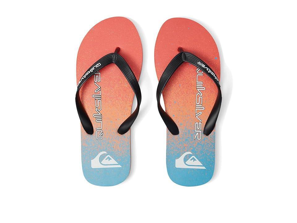 Quiksilver Molokai Art II Blue/Orange) Men's Shoes Product Image