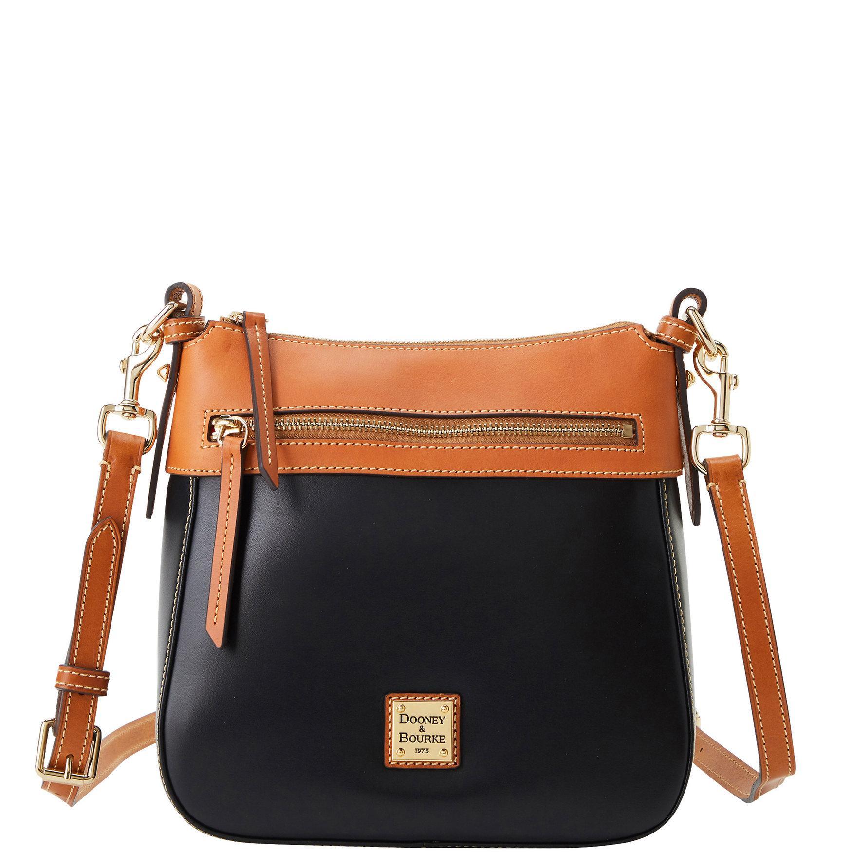 Dooney & Bourke Womens Wexford Leather Crossbody 25 Bag in Black Product Image