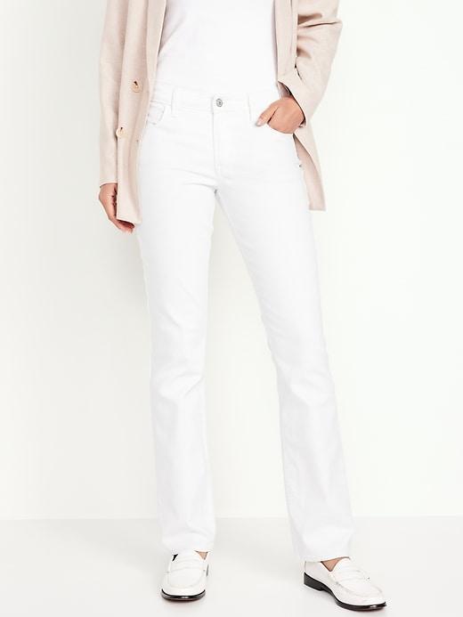 Mid-Rise Wow Boot-Cut Jeans Product Image