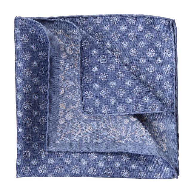 Elizabetta Mens Pascal - Double Sided Silk Pocket Square for Men Product Image