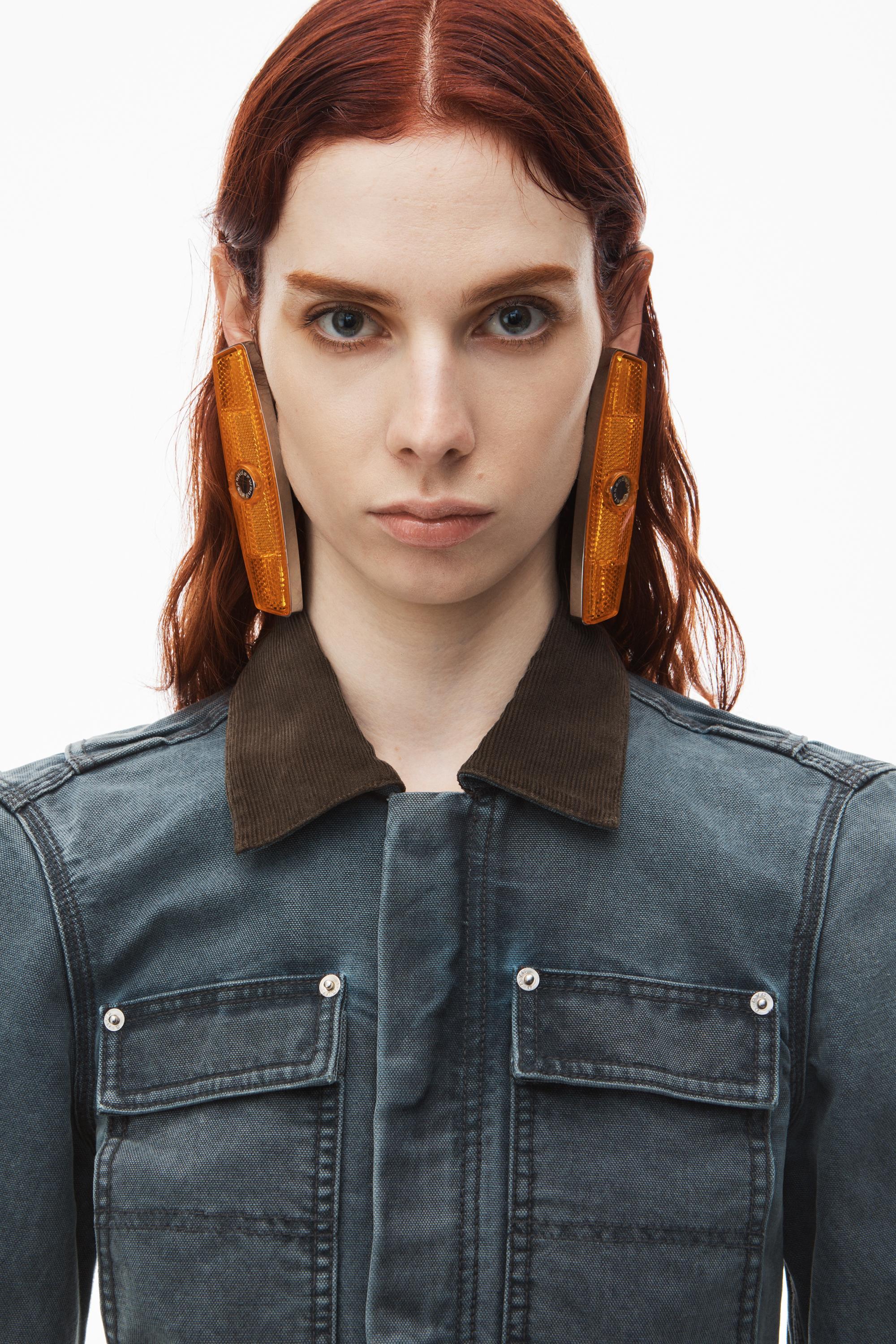 Shrunken Workwear Jacket In Denim Product Image