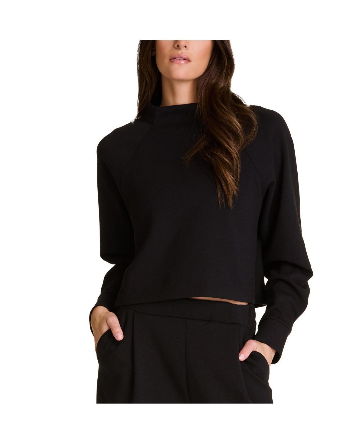 Womens Phoebe Mockneck Knit Sweatshirt Product Image