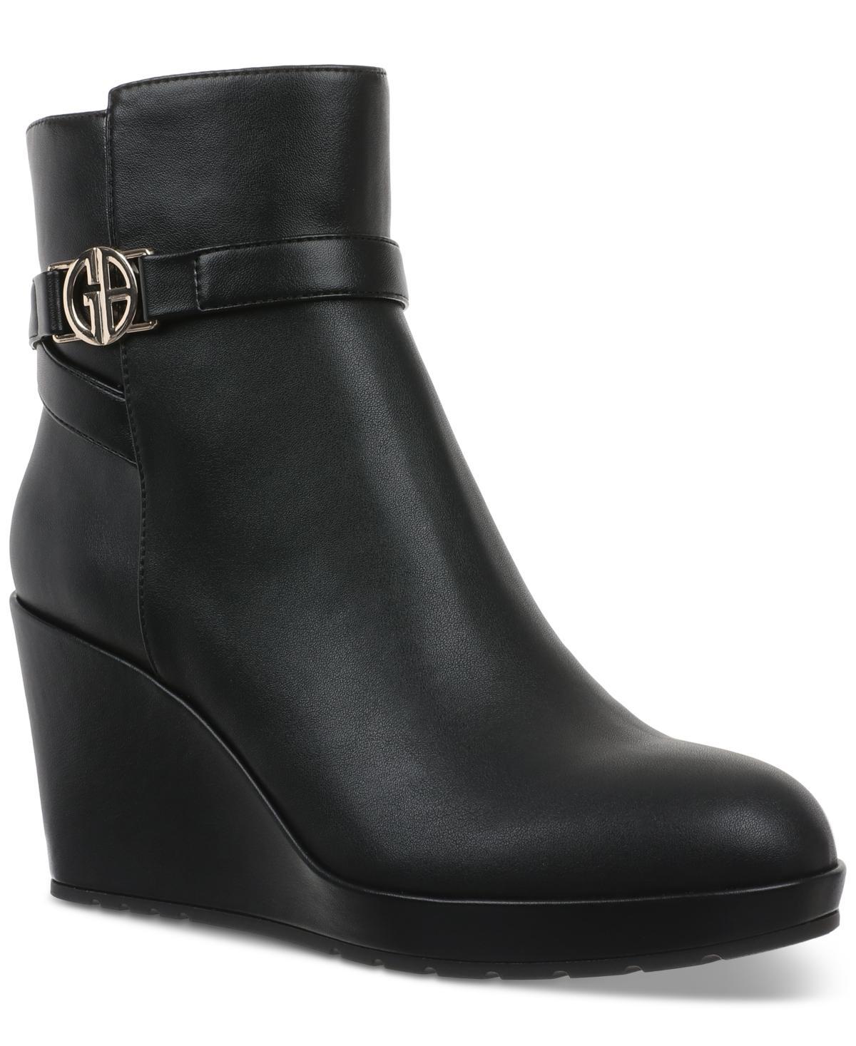 Giani Bernini Womens Gloria Memory Foam Platform Wedge Booties, Created for Macys Product Image