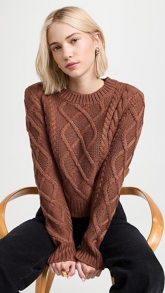 English Factory Texture Cable Sweater | Shopbop Product Image