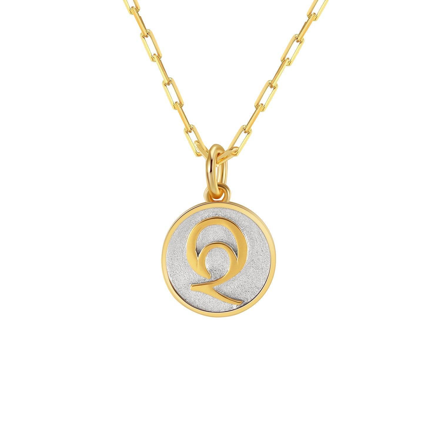 Dainty Fancy W Initial Pendant Necklace Product Image