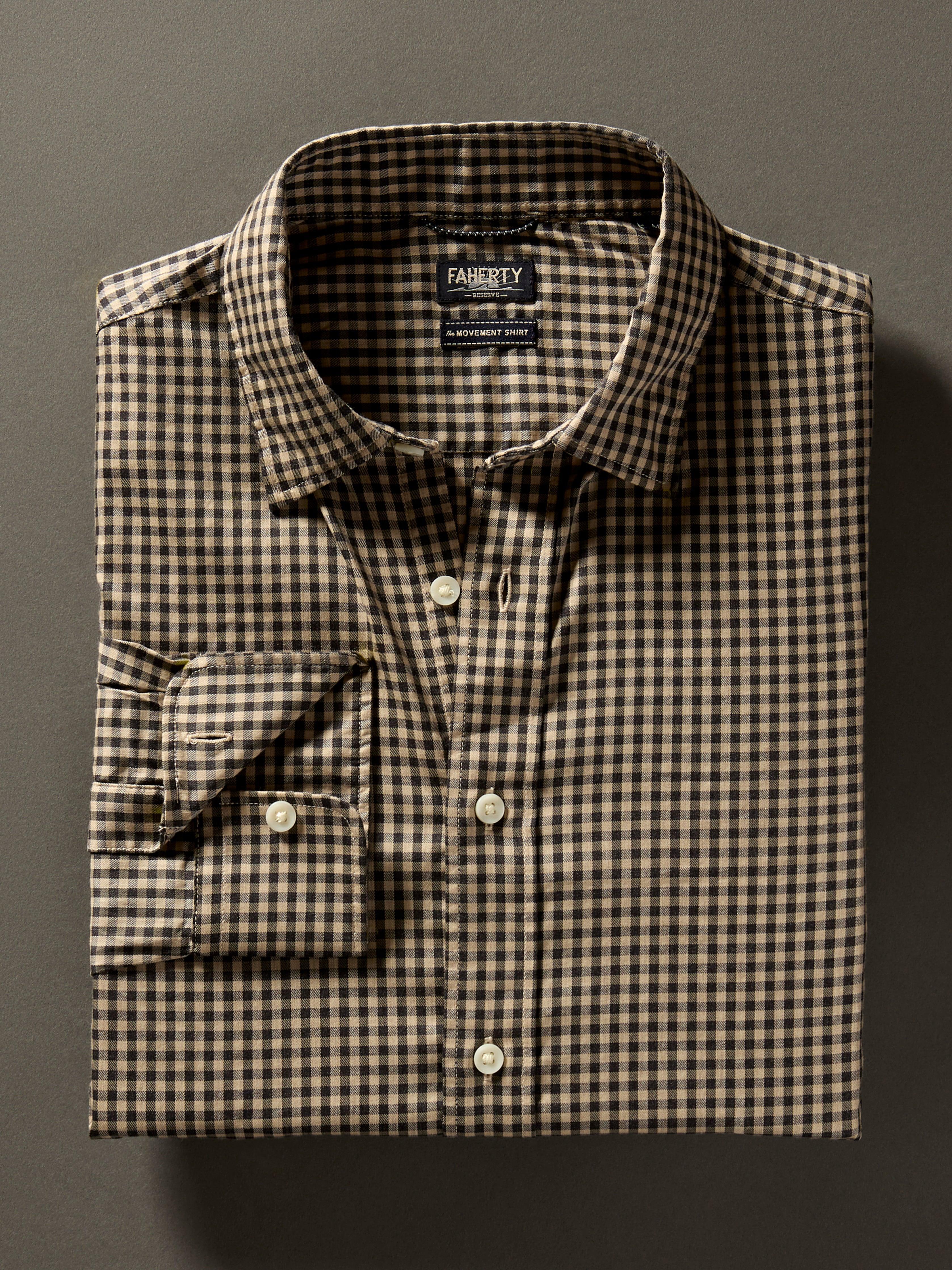 Movement™ Shirt - Charcoal Tan Gingham Male Product Image