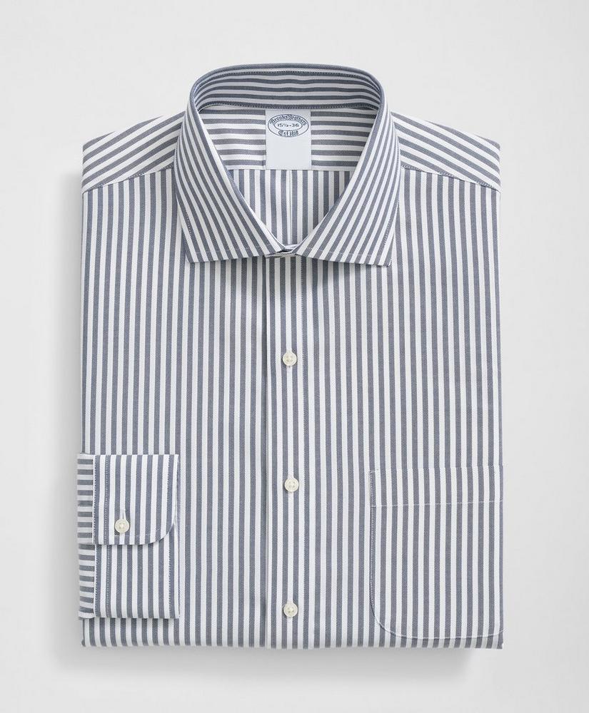 Stretch Supima® Cotton Non-Iron English Spread Collar, Striped Dress Shirt Product Image