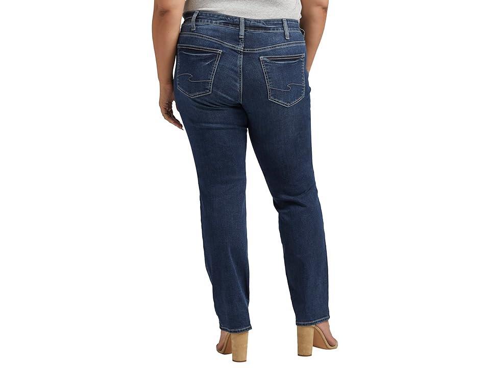 Silver Jeans Co. Plus Size Suki Mid-Rise Straight Leg Jeans W93413COO453 (Indigo) Women's Jeans Product Image