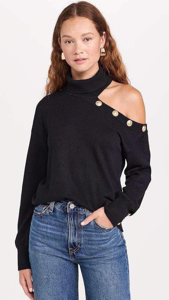 L'AGENCE Brixie One Shoulder Turtleneck | Shopbop product image