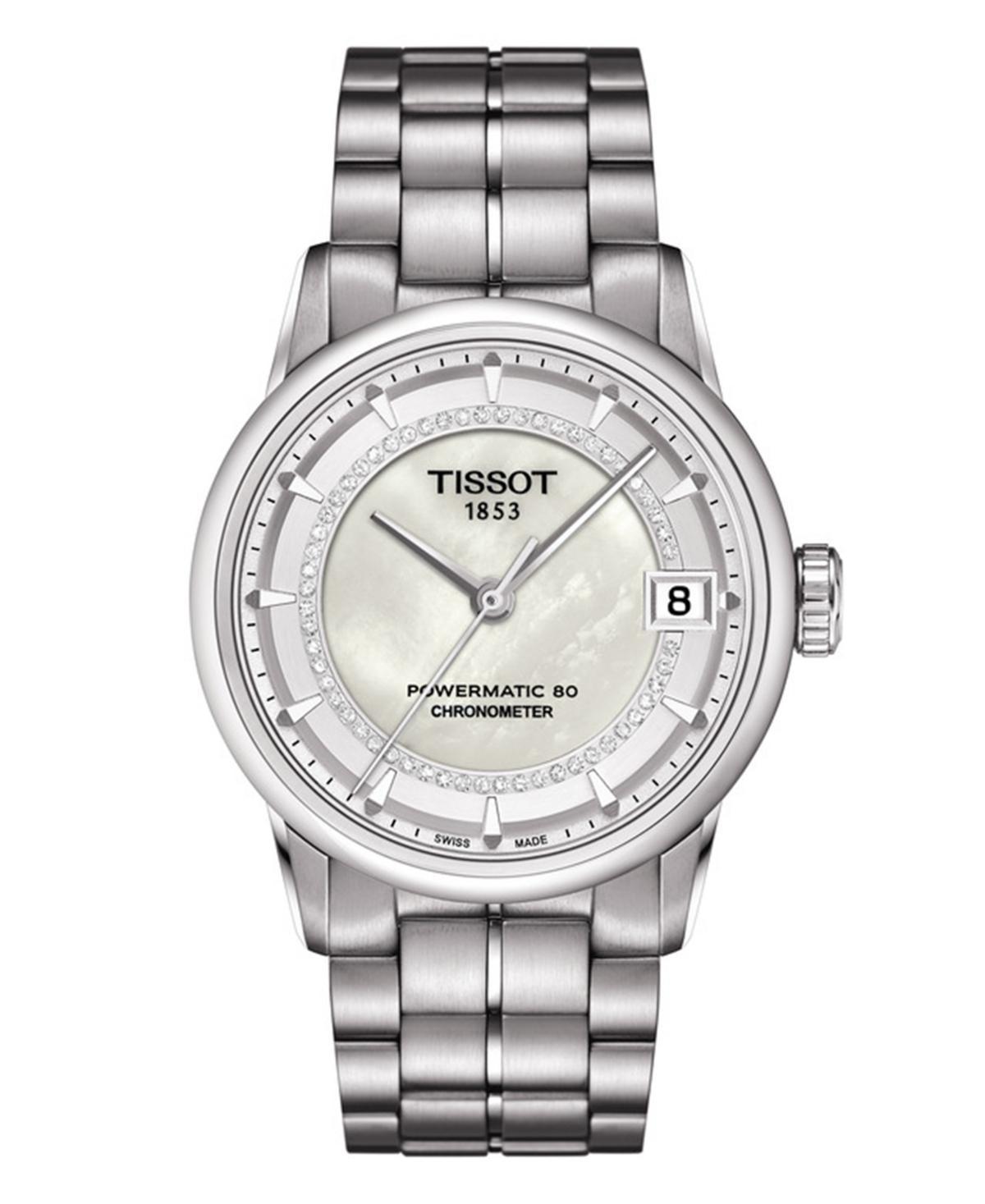 Tissot Womens Swiss Automatic T-Classic Luxury Diamond (x ct. t.w.) Stainless Steel Bracelet Watch 33mm - 000 Product Image