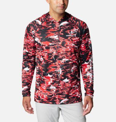 Columbia Men's Collegiate PFG Super Terminal Tackle Hoodie - Georgia- Product Image