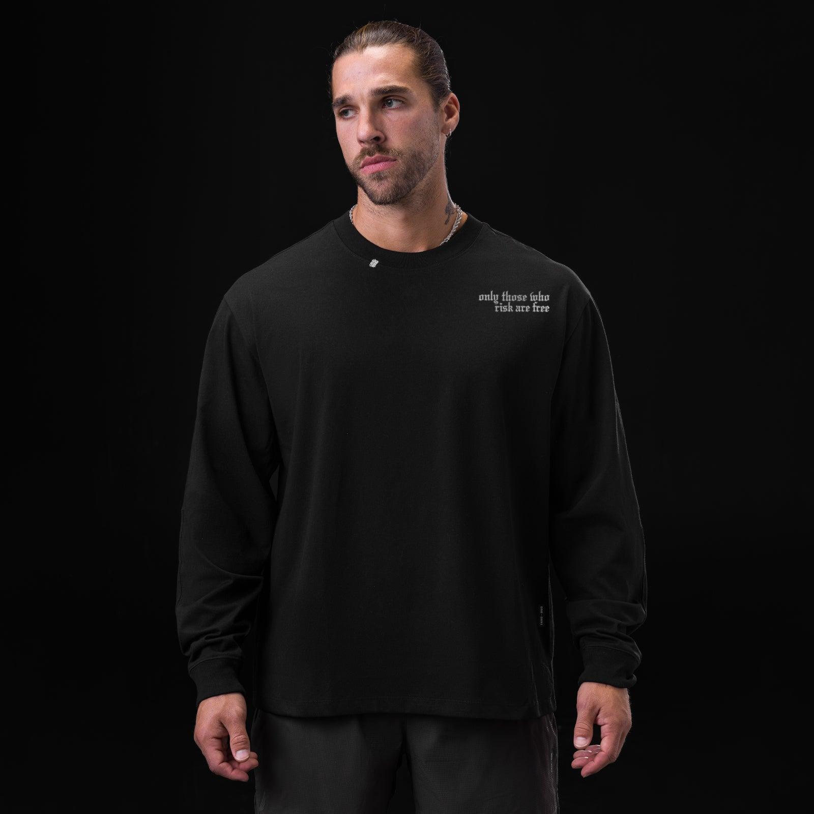 0851. Tech Essential™ Relaxed Long Sleeve  -  Space Grey "Brush Wings/ASRV" Product Image