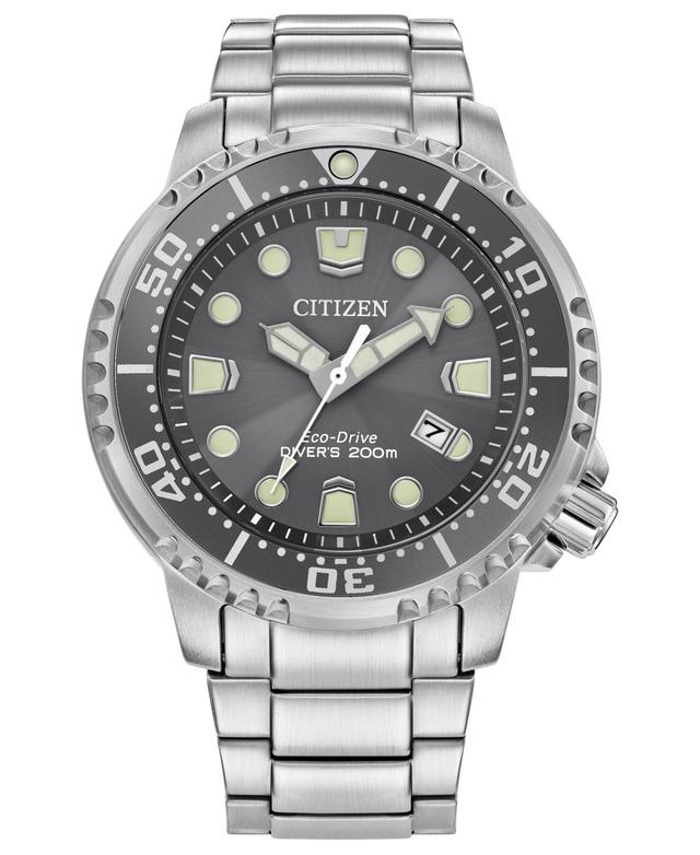 Citizen Eco-Drive Mens Promaster Dive Stainless Steel Bracelet Watch 44mm Product Image