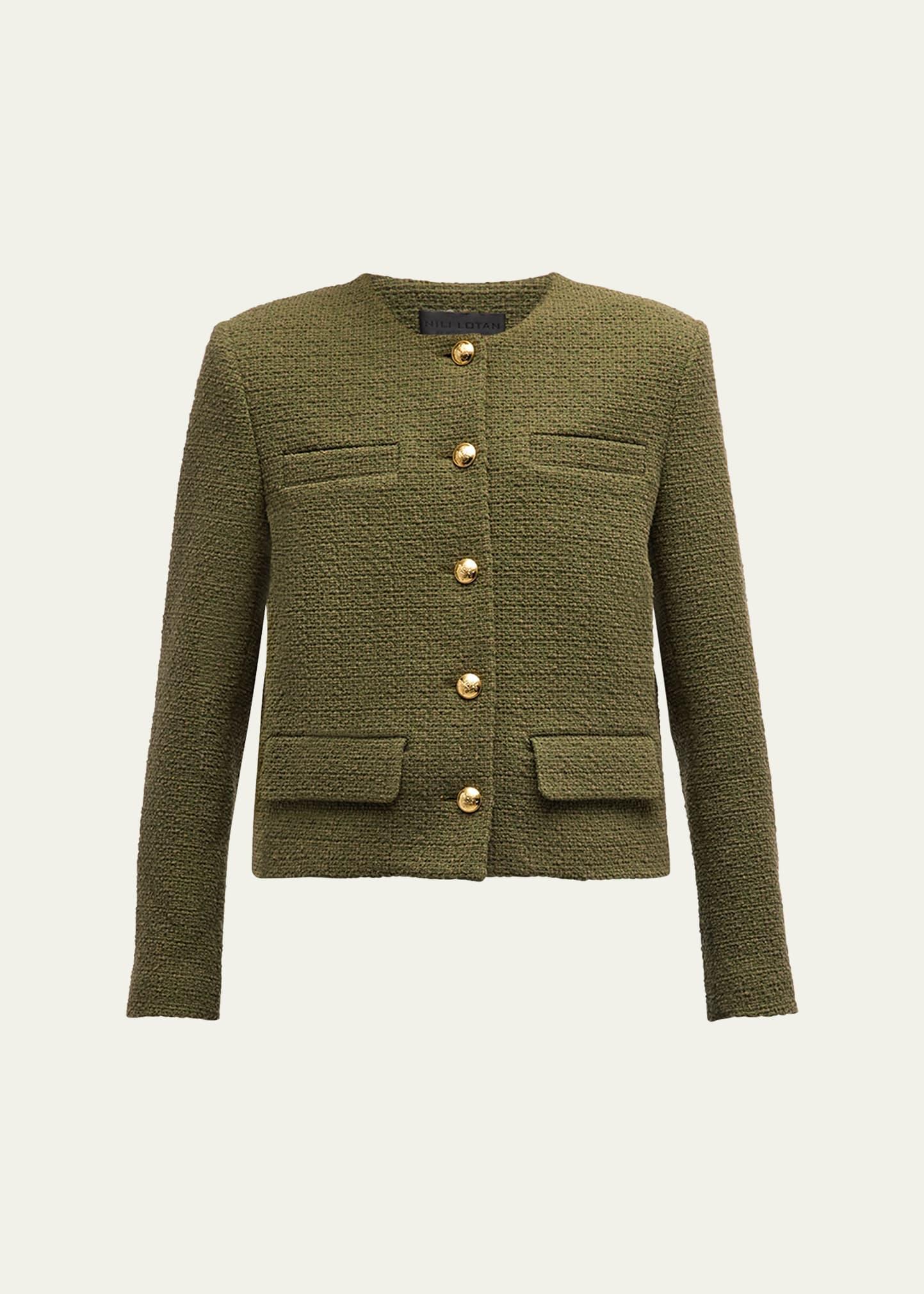 Womens Paige Cropped Boucl Jacket Product Image