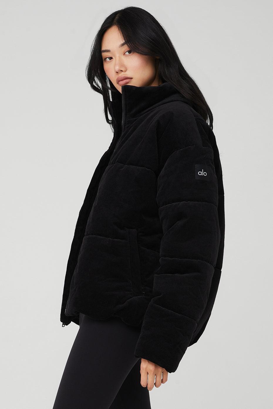 Corduroy Stage Puffer - Black Female Product Image