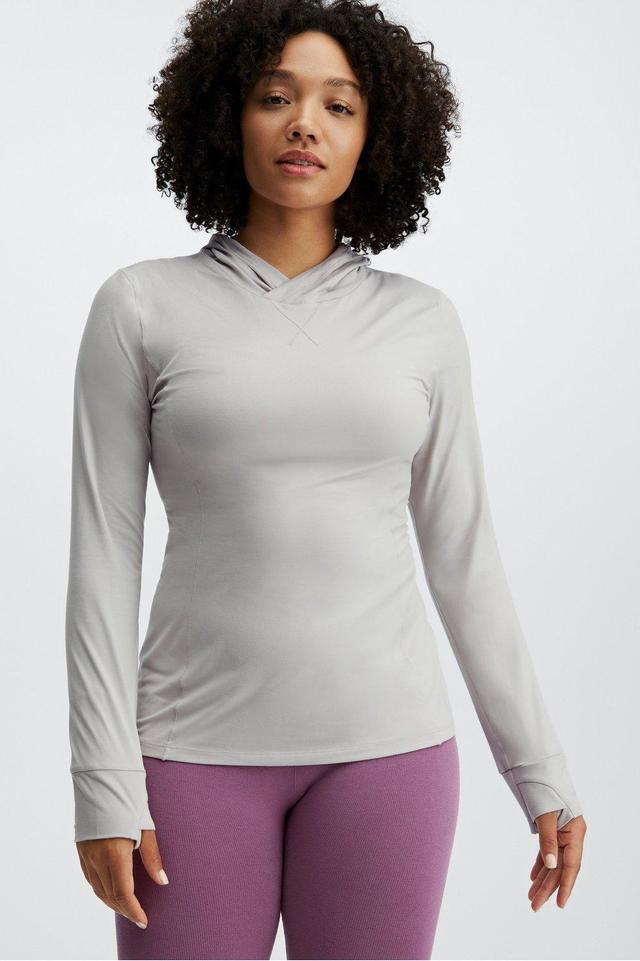 Fabletics Phoenix Run Hoodie Womens Ash Size XXS Product Image