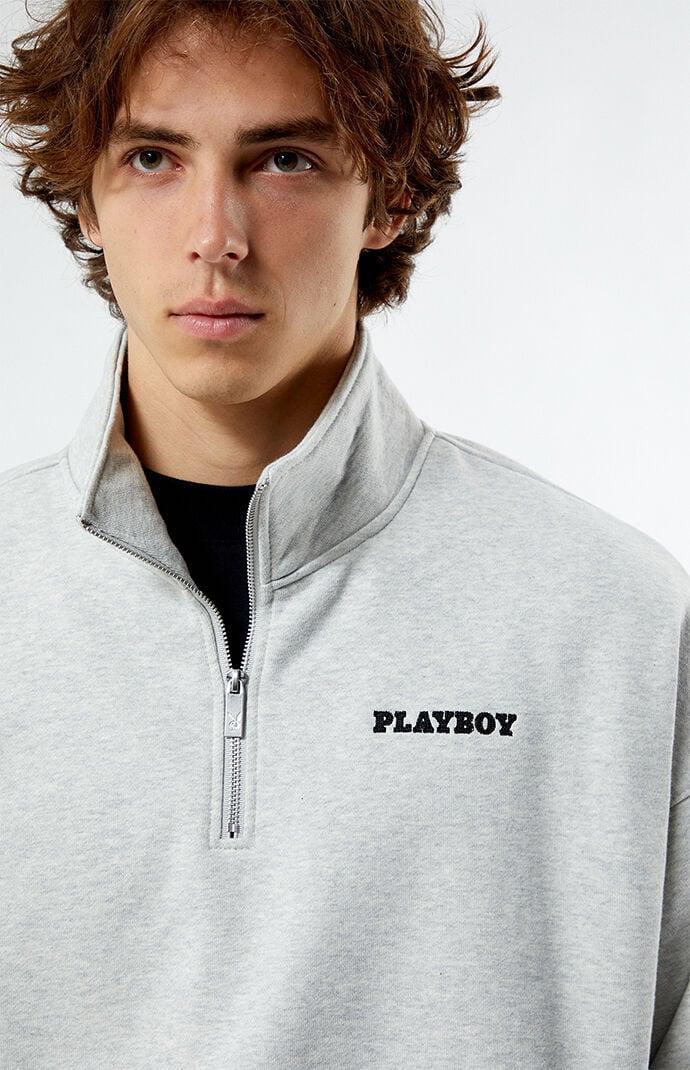 Playboy By PacSun Men's Speed Division Quarter Zip Sweatshirt Product Image