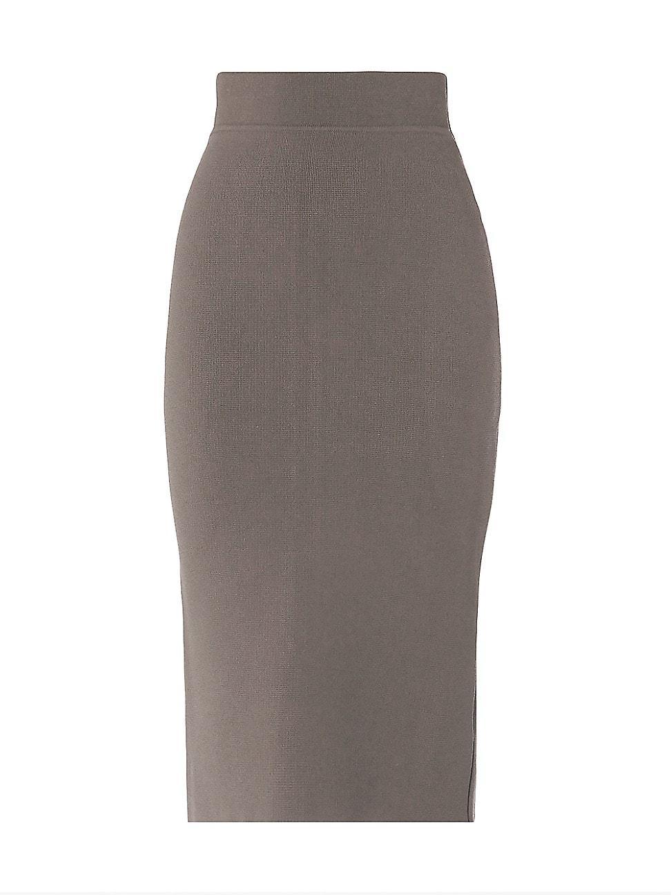 Womens Knit Crepe Pencil Skirt product image