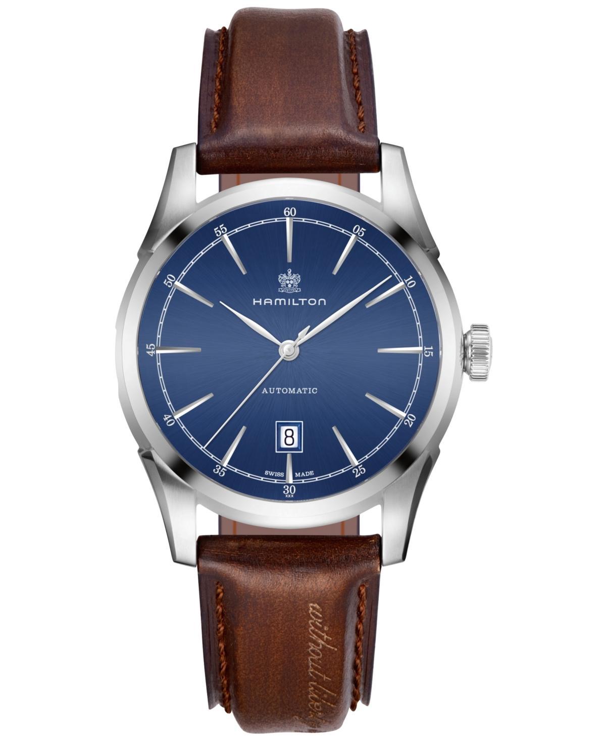 Hamilton Spirit of Liberty Automatic Leather Strap Watch, 42mm Product Image