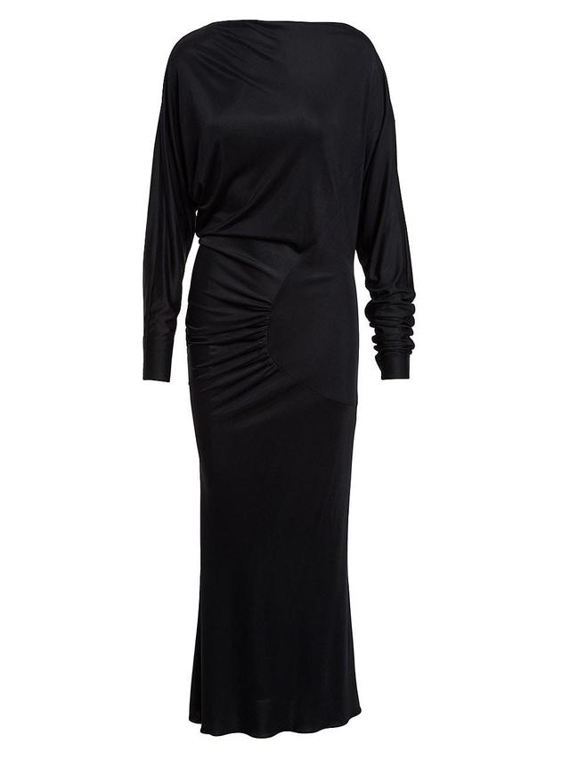 Womens Oron Gathered Long-Sleeve Dress Product Image