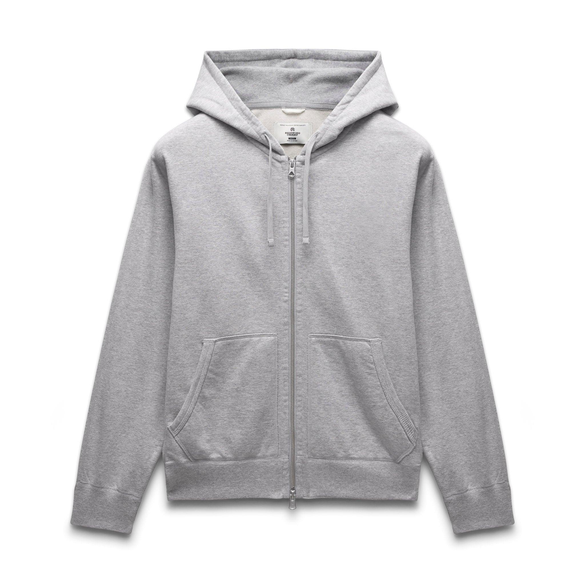 Midweight Terry Standard Zip Hoodie Male Product Image