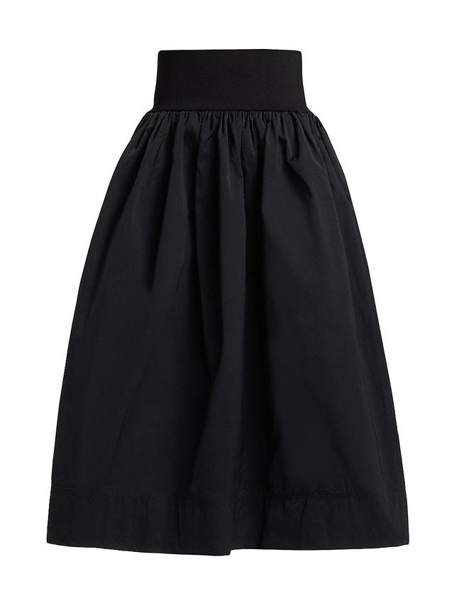 Womens Jackie Elasticized-Waist Midi-Skirt Product Image