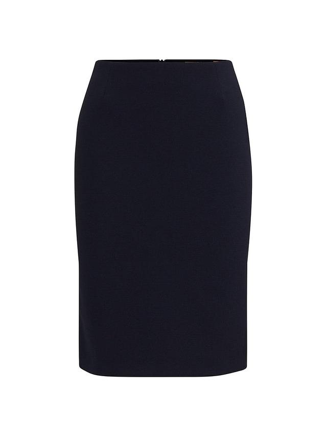 Womens Slim-Fit Pencil Skirt In Virgin Wool Product Image