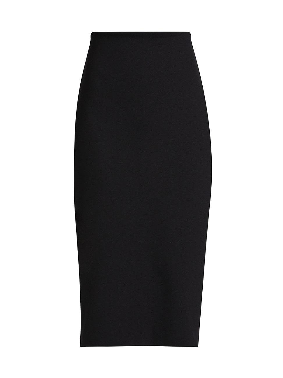 Womens Neoprene Midi-Skirt product image