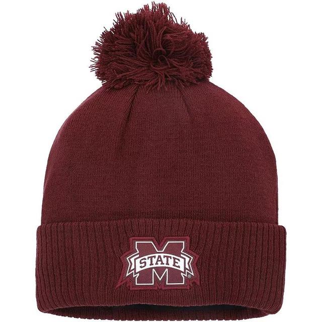 Mens adidas Maroon Mississippi State Bulldogs 2023 Sideline COLD.RDY Cuffed Knit Hat with Pom Product Image