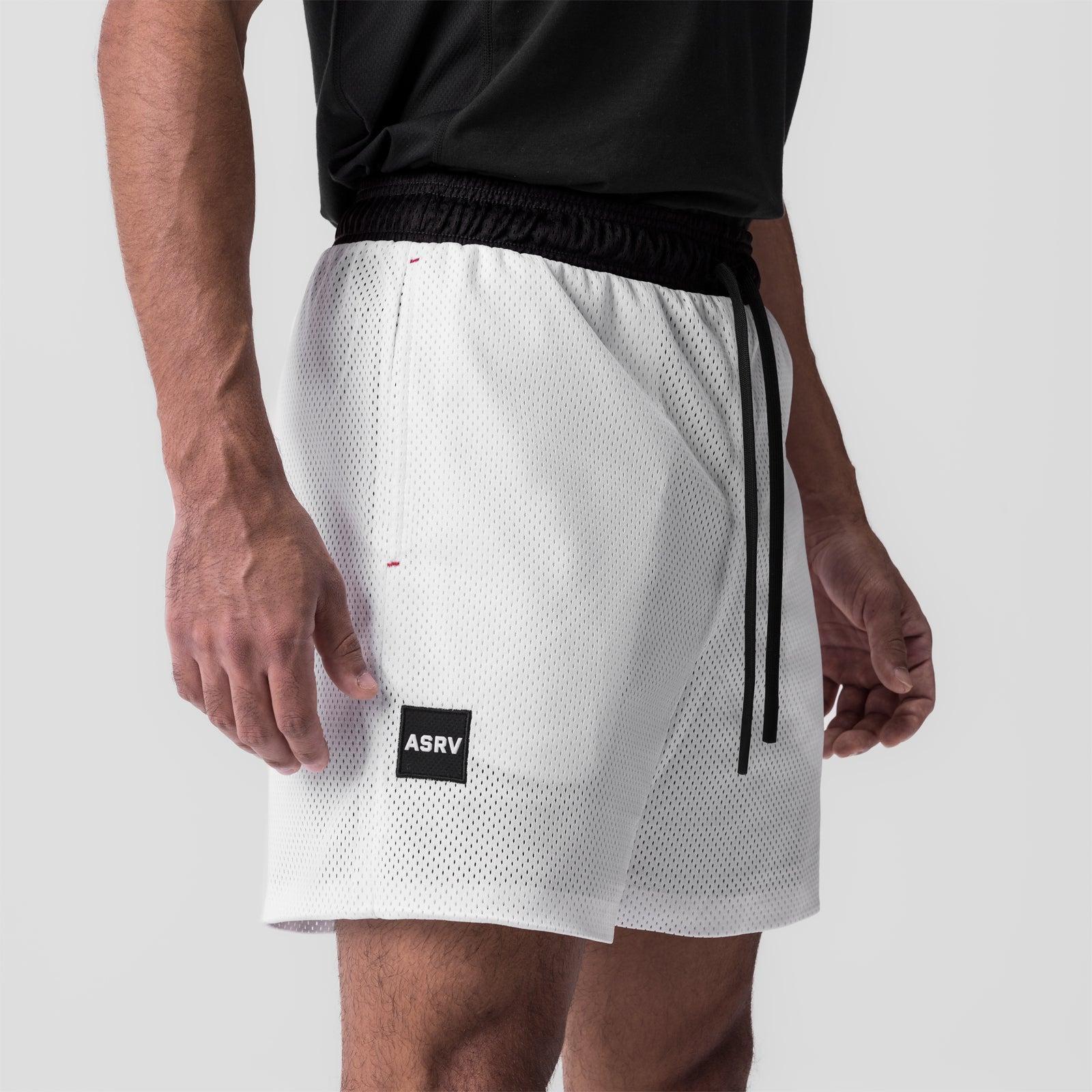 0795. SilverPlus™ Mesh Reversible Short  - Black/White Product Image