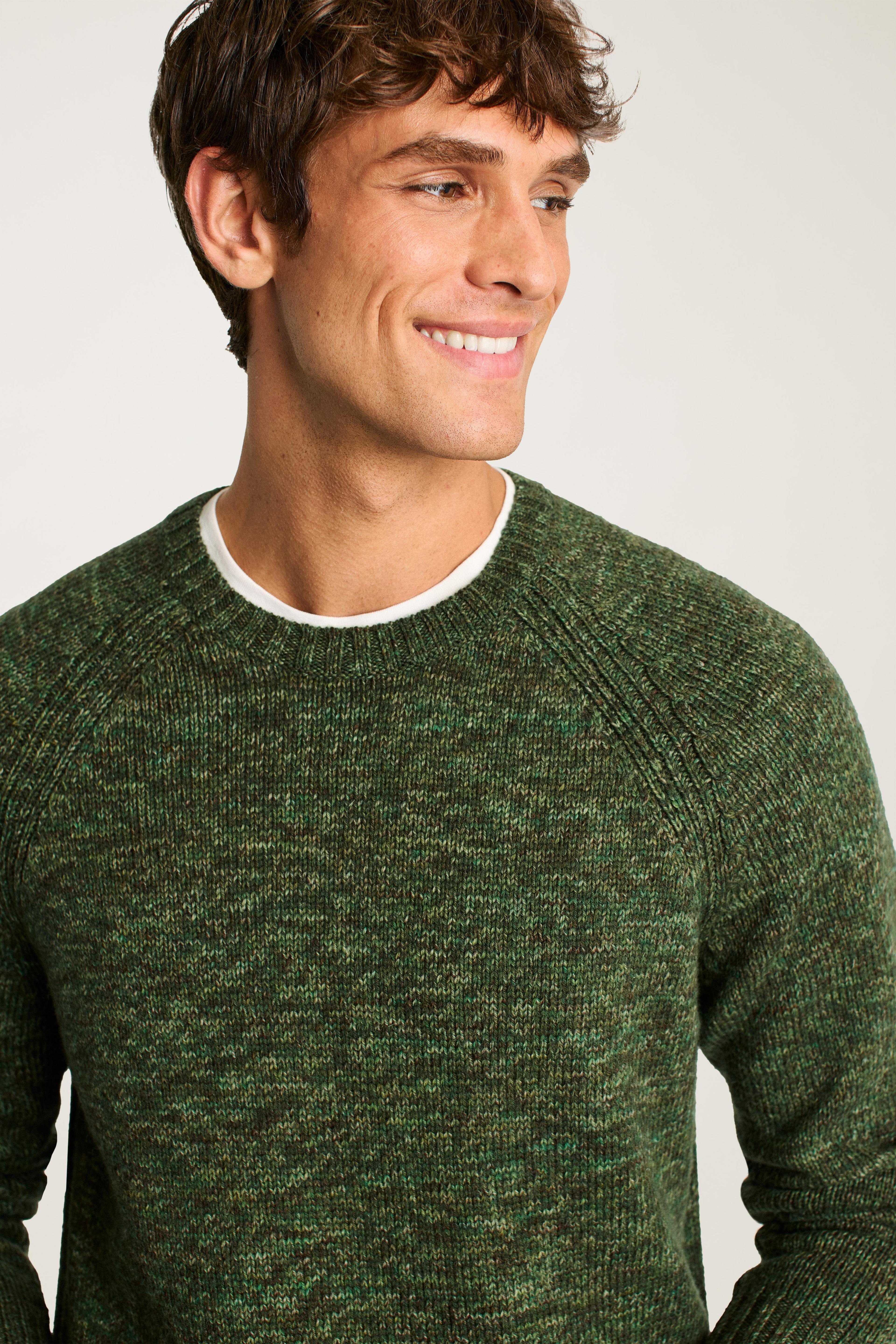 Marled Raglan Crew Neck Sweater Product Image