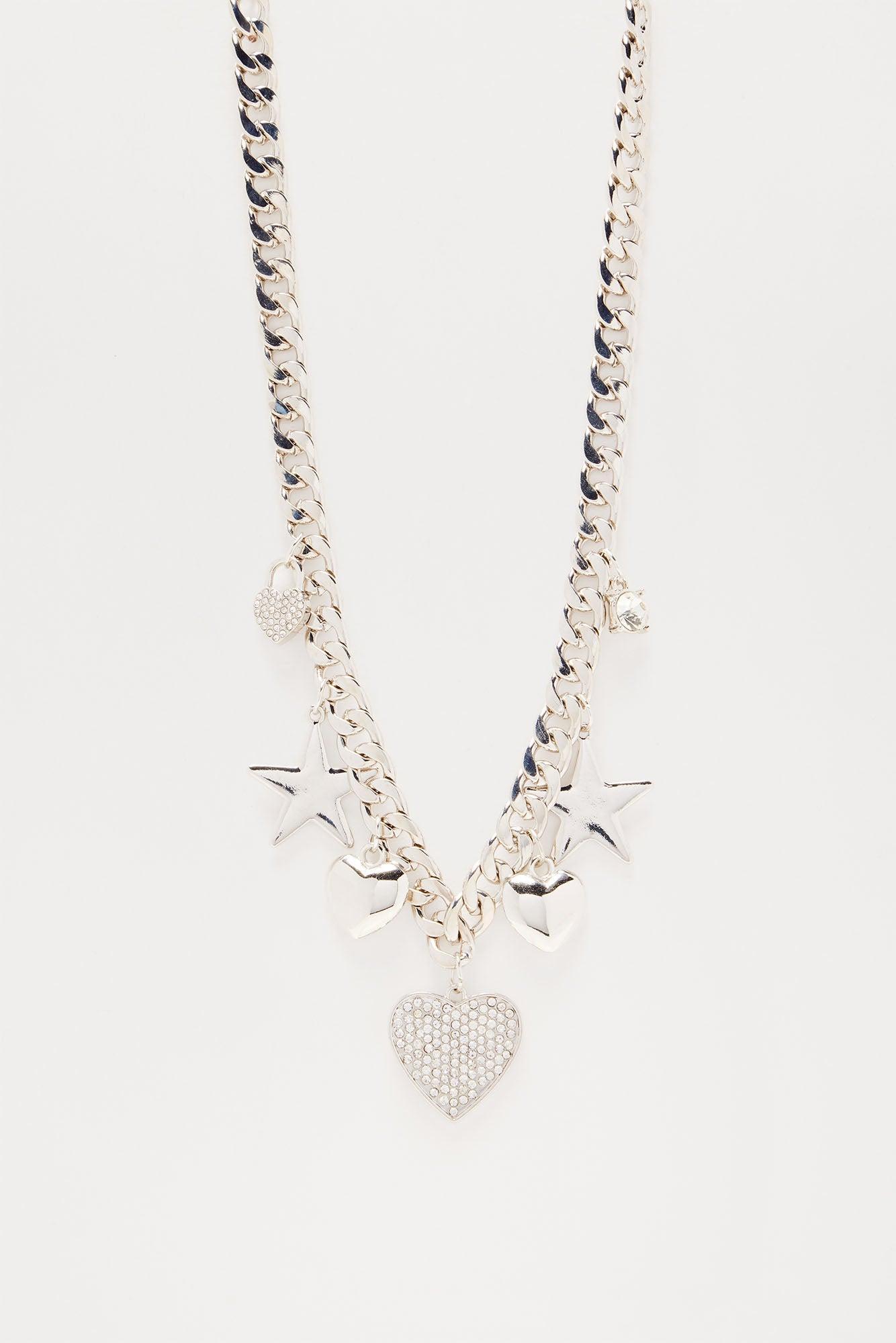 Love In The Milky Way Charm Necklace - Silver Product Image