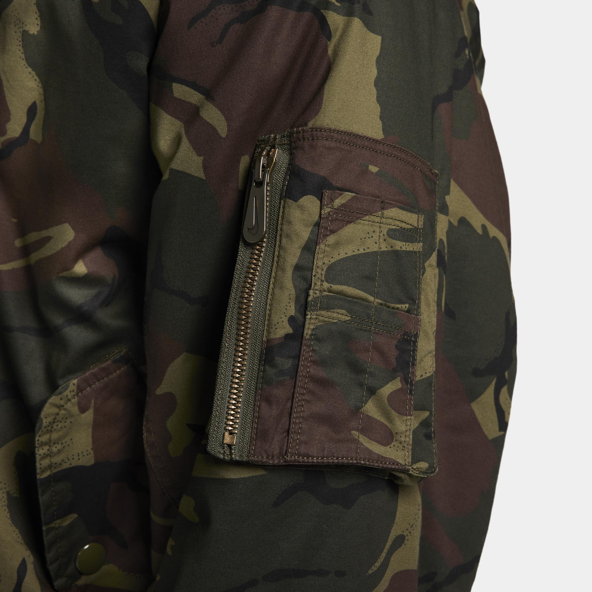 Nike Life camo print bomber jacket Product Image