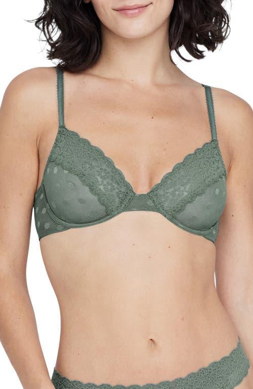 Womens Dare Dot Lace Unlined Underwire Bra with Lace Product Image