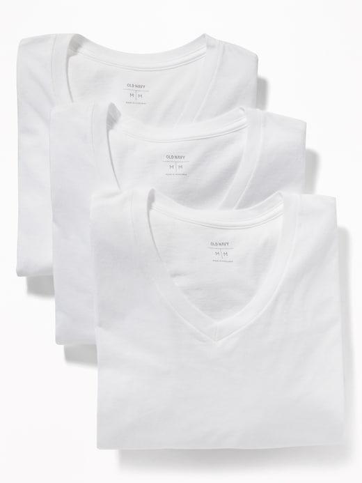 Go-Dry V-Neck T-Shirt 3-Pack Product Image