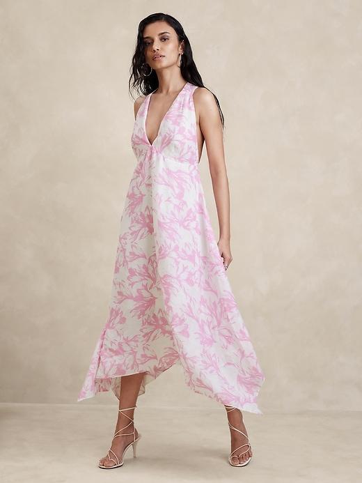 European Linen Maxi Dress Product Image