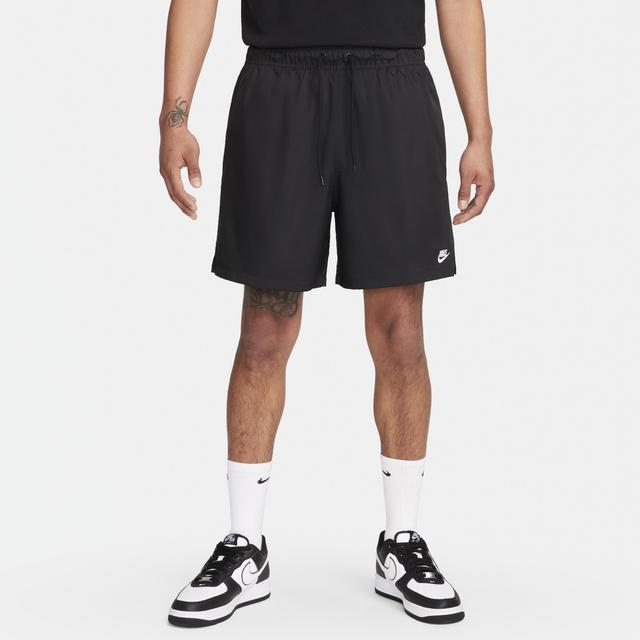 Nike Mens Nike Club Flow Shorts - Mens Black/White Product Image