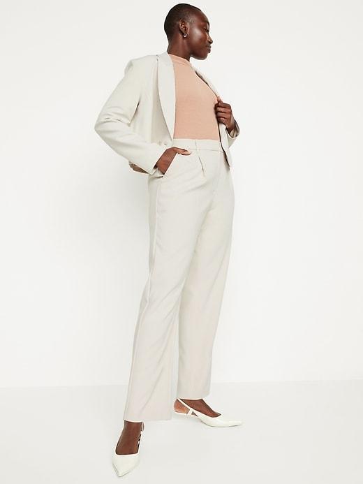 Extra High-Waisted Taylor Trouser Straight Pants Product Image