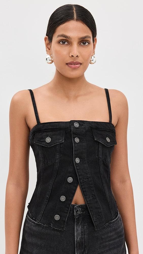 Reformation Coco Denim Bustier Top | Shopbop Product Image