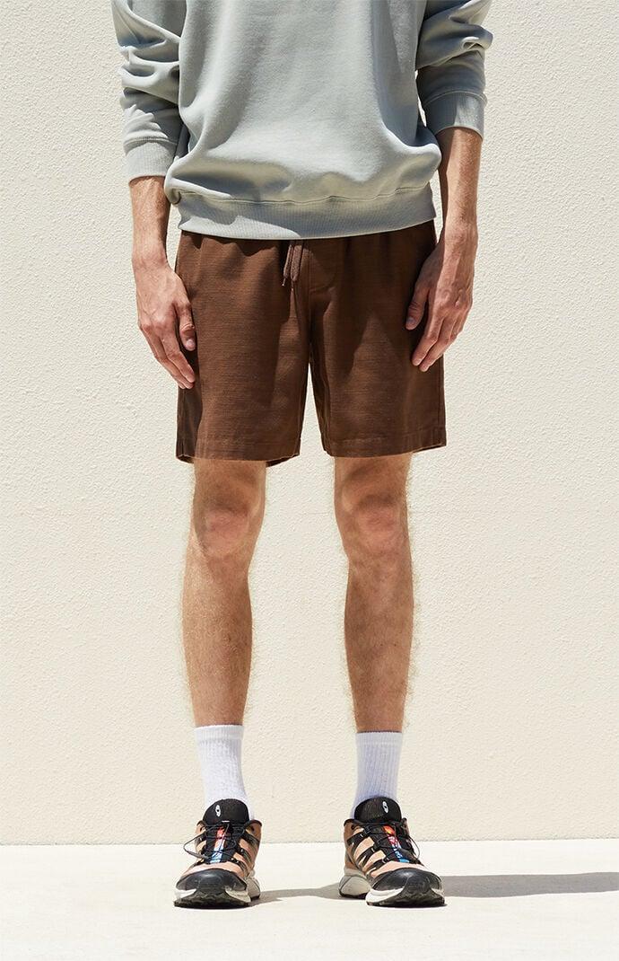 Men's Textured Cotton Shorts - Product Image