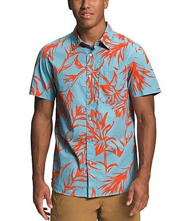 The North Face Woven Tropical Print Short Sleeve Shirt Product Image